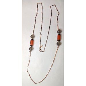 Vintage Sarah Coventry Necklace Gold Tone 36 inch